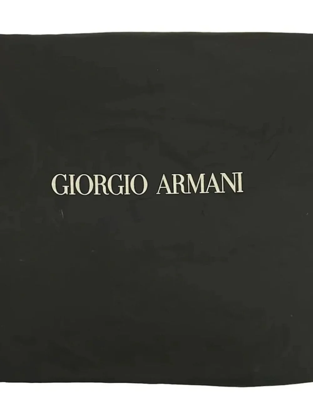 GIORGIO ARMANI Black Velour Leather Handbag